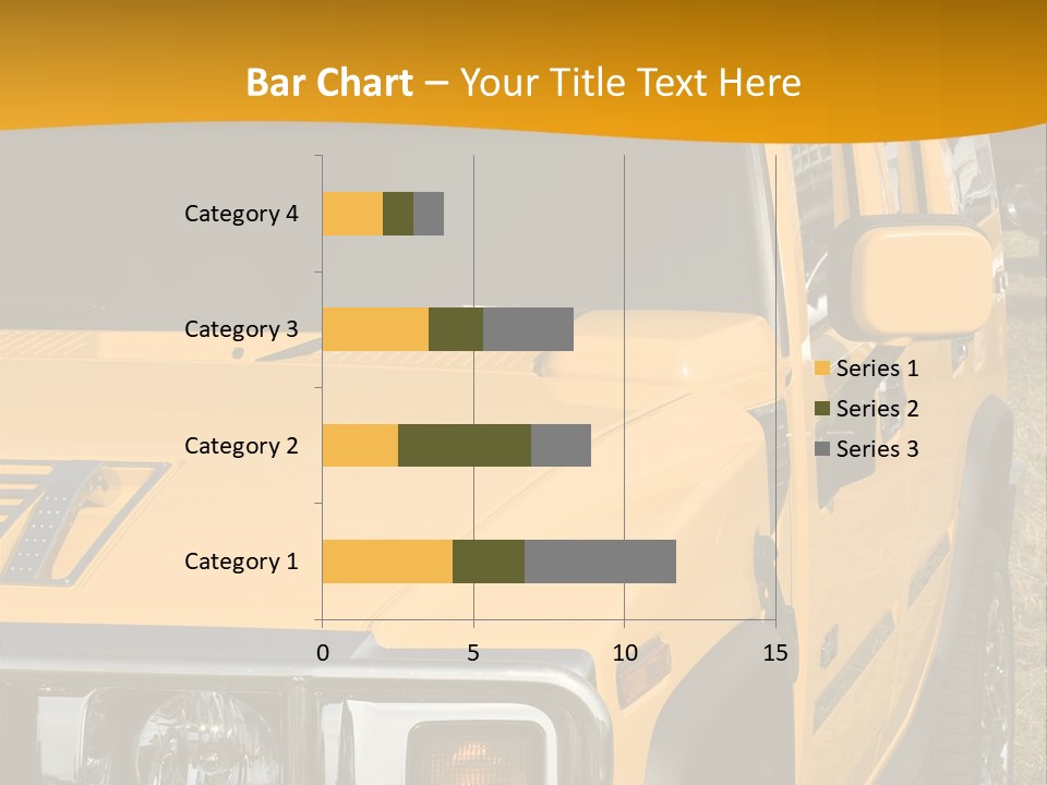 Utility Vehicle White PowerPoint Template