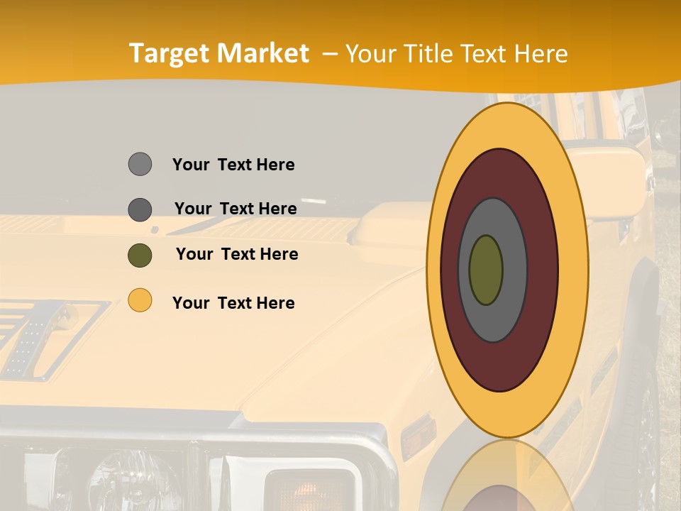 Utility Vehicle White PowerPoint Template