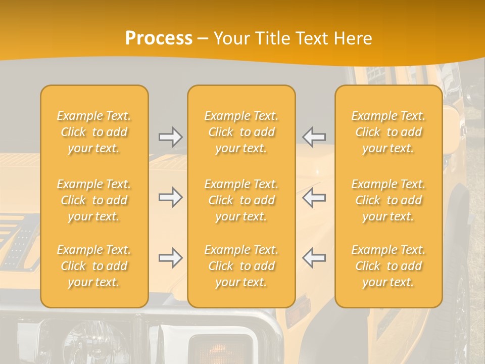 Utility Vehicle White PowerPoint Template