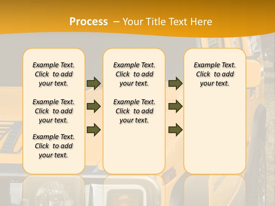 Utility Vehicle White PowerPoint Template