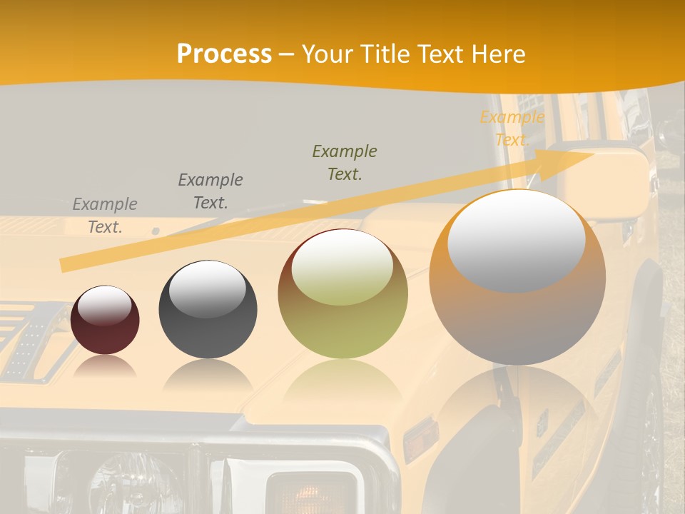 Utility Vehicle White PowerPoint Template