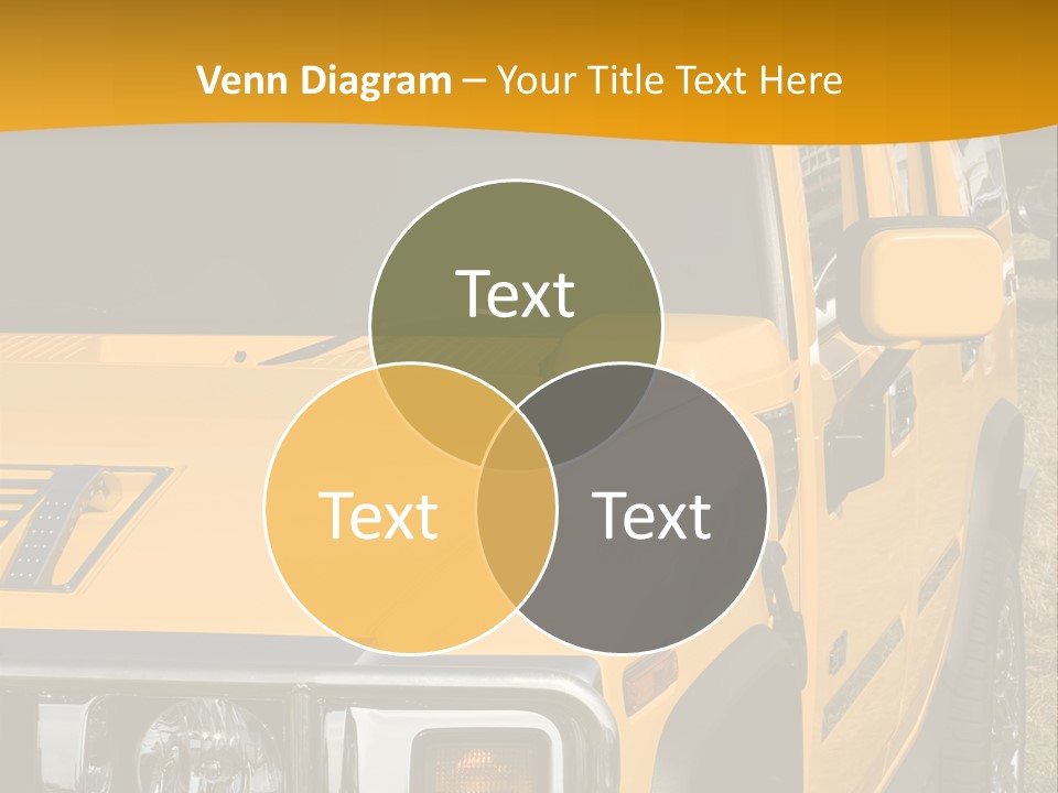 Utility Vehicle White PowerPoint Template