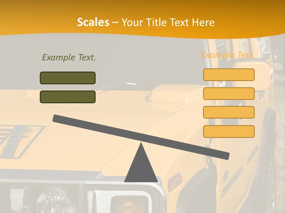 Utility Vehicle White PowerPoint Template