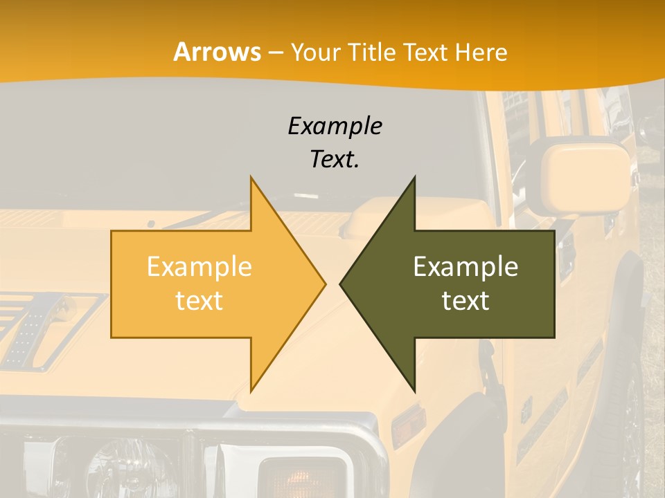 Utility Vehicle White PowerPoint Template