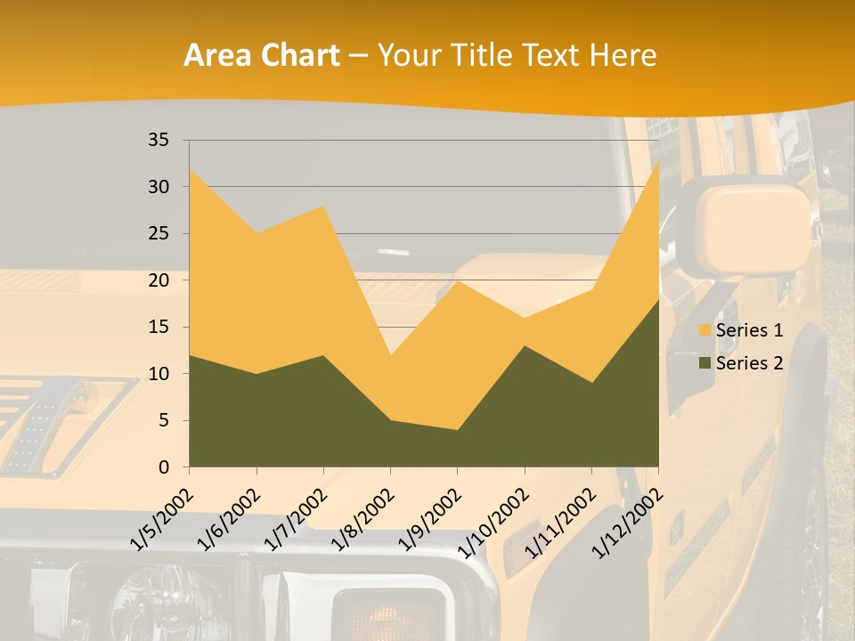 Utility Vehicle White PowerPoint Template