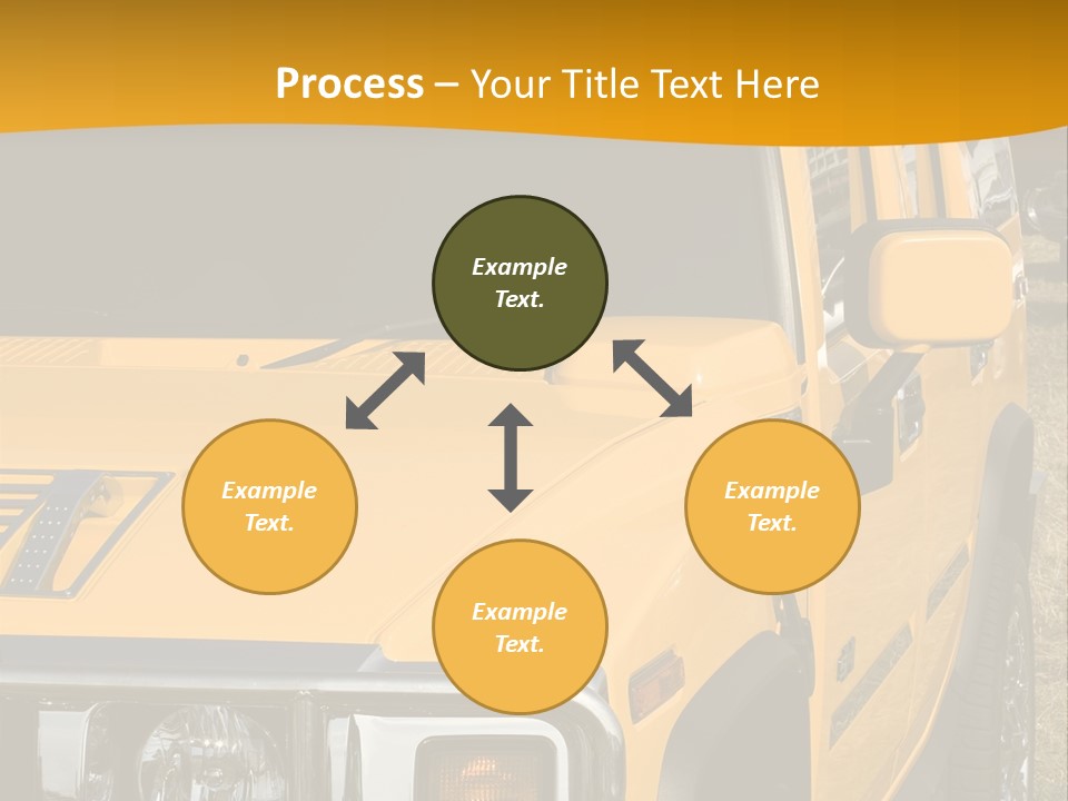 Utility Vehicle White PowerPoint Template