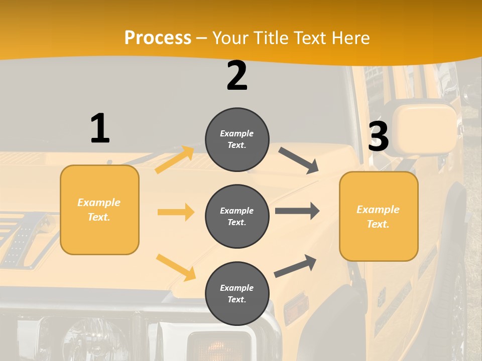 Utility Vehicle White PowerPoint Template