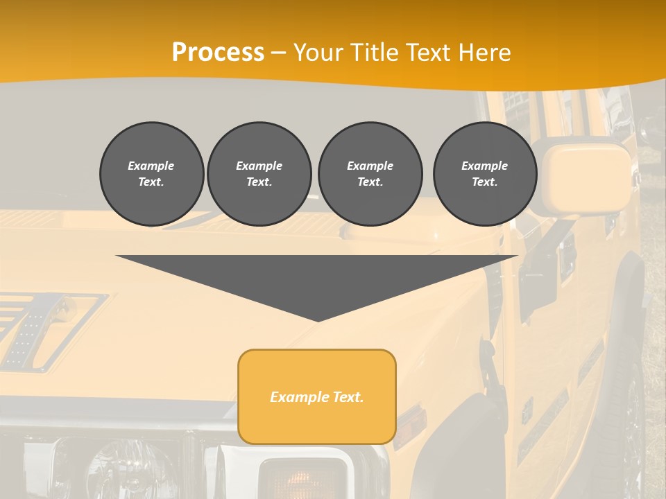 Utility Vehicle White PowerPoint Template