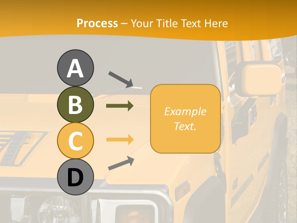 Utility Vehicle White PowerPoint Template