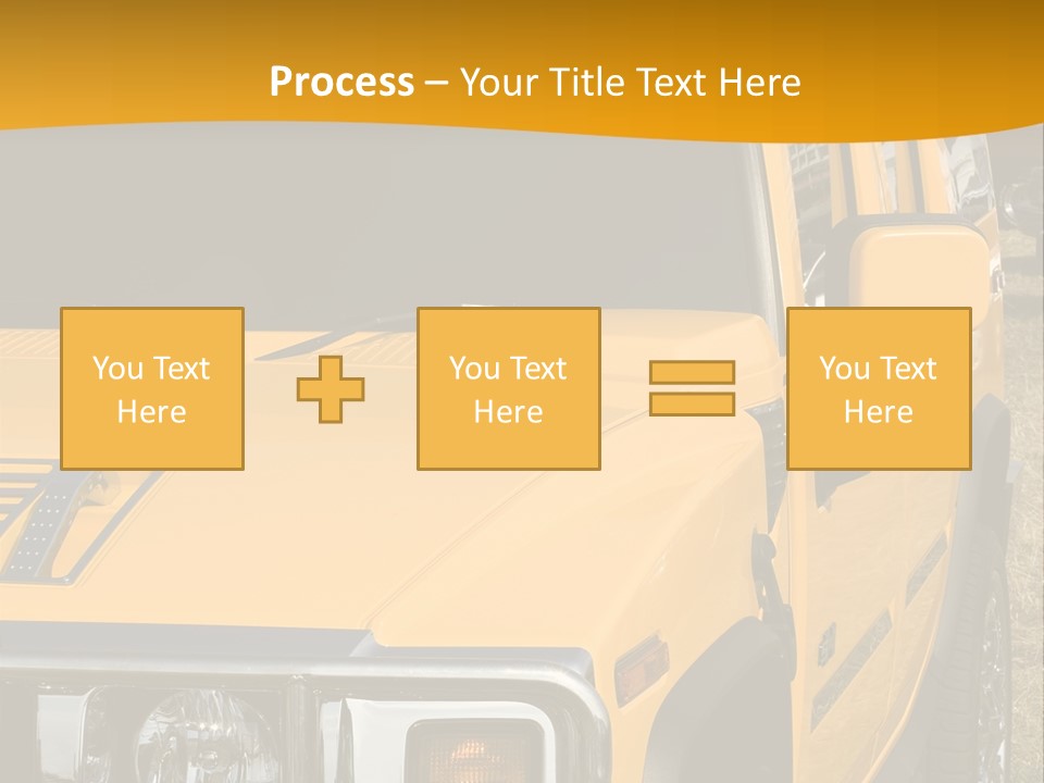 Utility Vehicle White PowerPoint Template