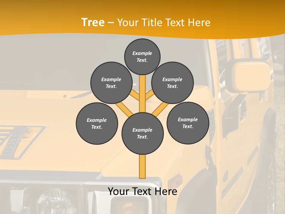 Utility Vehicle White PowerPoint Template
