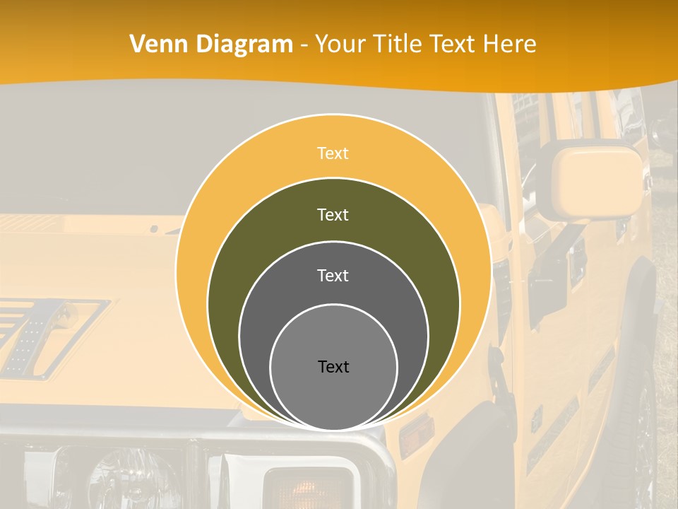 Utility Vehicle White PowerPoint Template
