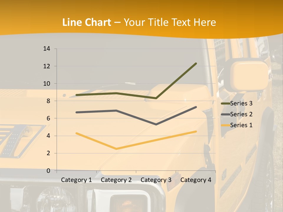 Utility Vehicle White PowerPoint Template