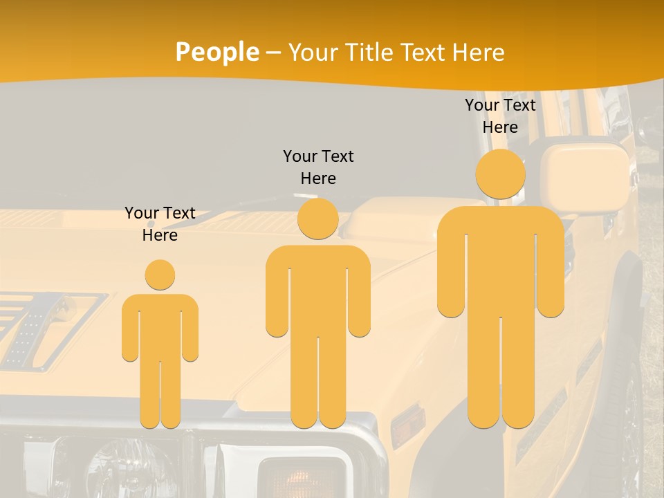 Utility Vehicle White PowerPoint Template