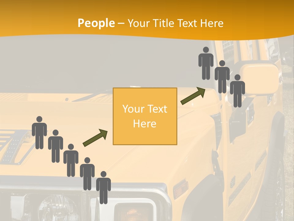 Utility Vehicle White PowerPoint Template