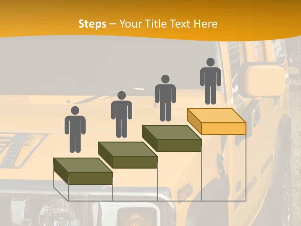 Utility Vehicle White PowerPoint Template