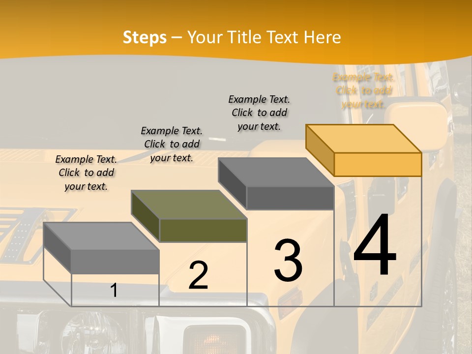 Utility Vehicle White PowerPoint Template