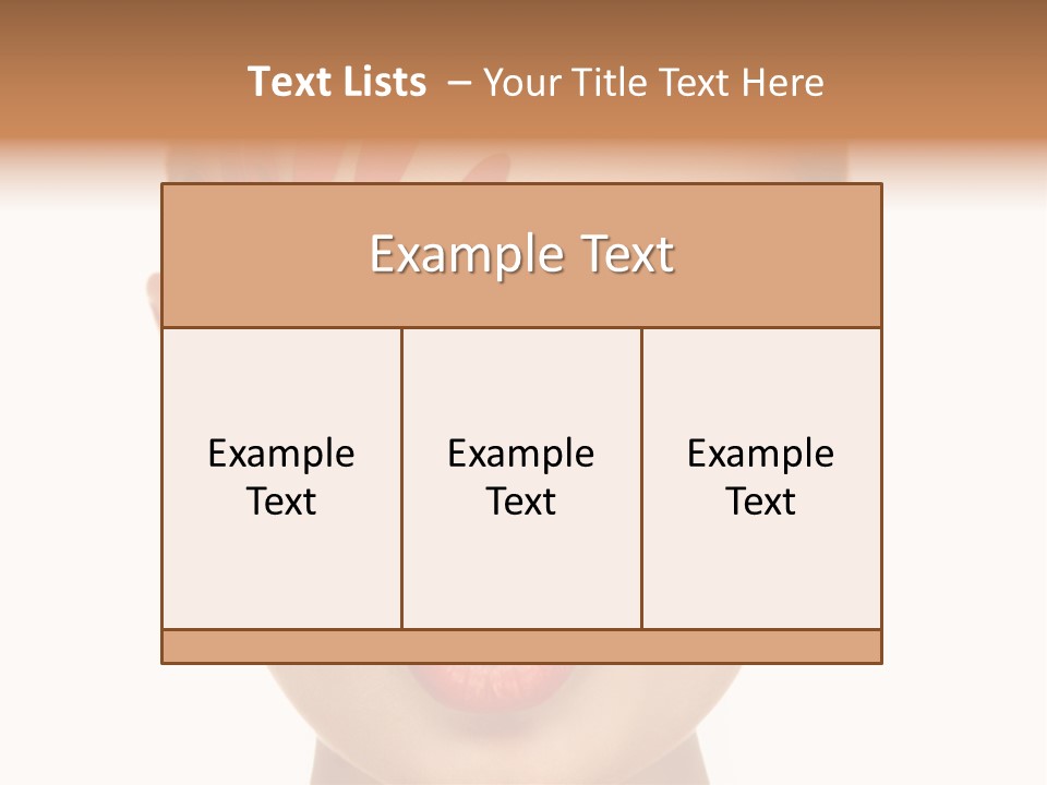 A Woman With Red Petals Painted On Her Face PowerPoint Template