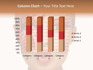 A Woman With Red Petals Painted On Her Face PowerPoint Template