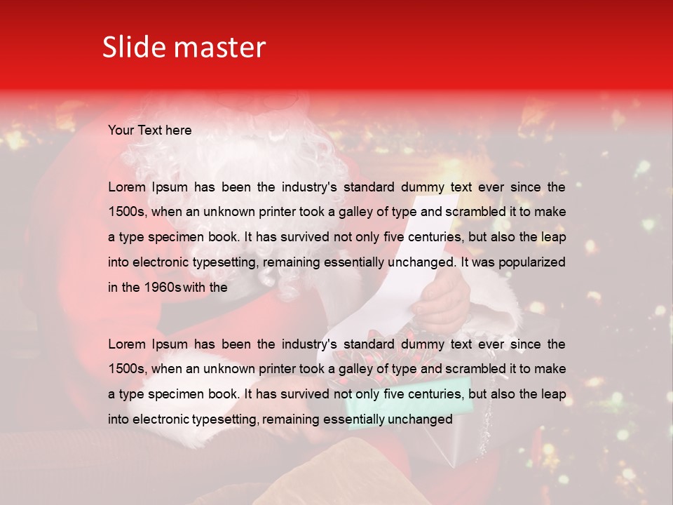 Christmas Santa Presents PowerPoint Template