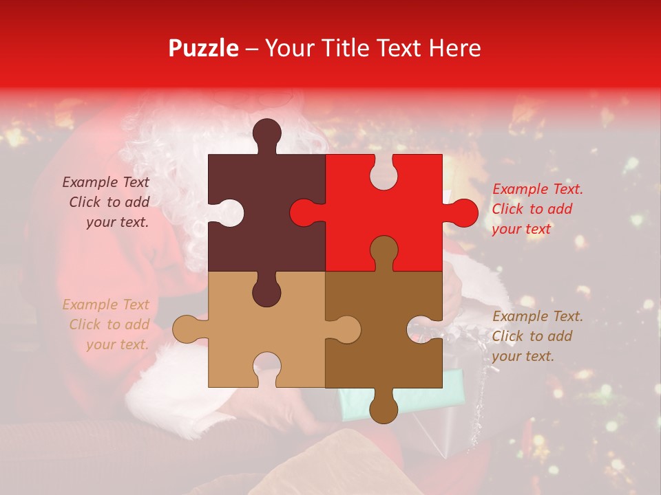 Christmas Santa Presents PowerPoint Template