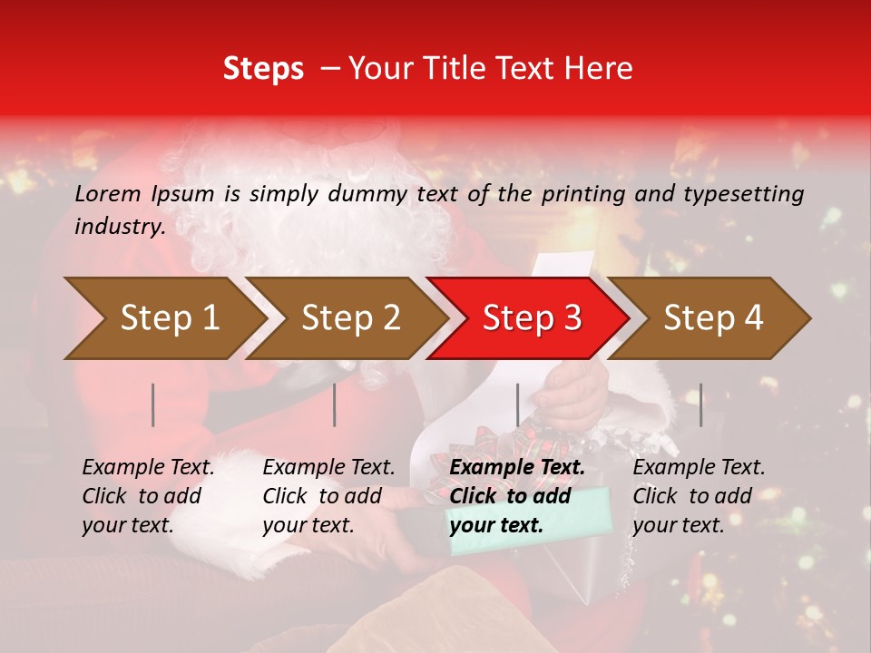 Christmas Santa Presents PowerPoint Template