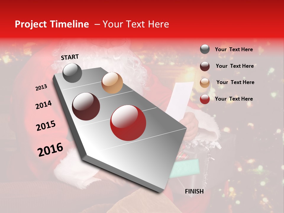 Christmas Santa Presents PowerPoint Template