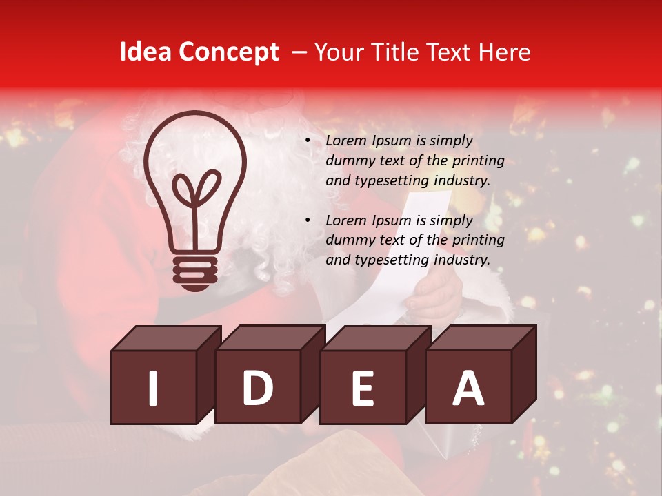 Christmas Santa Presents PowerPoint Template