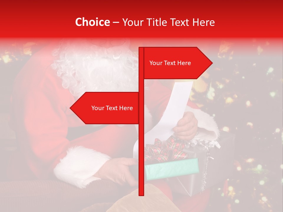 Christmas Santa Presents PowerPoint Template