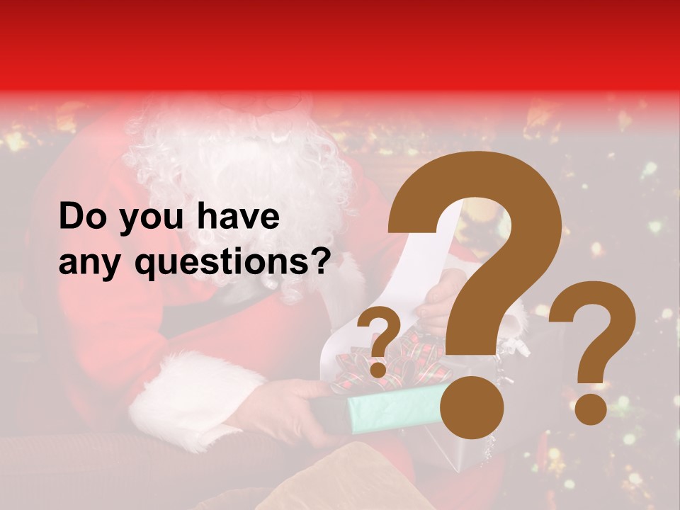 Christmas Santa Presents PowerPoint Template