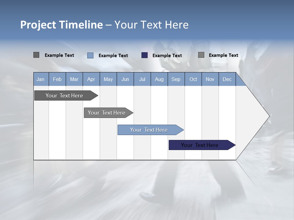 A Group Of People Walking Down A Street Holding Umbrellas PowerPoint Template