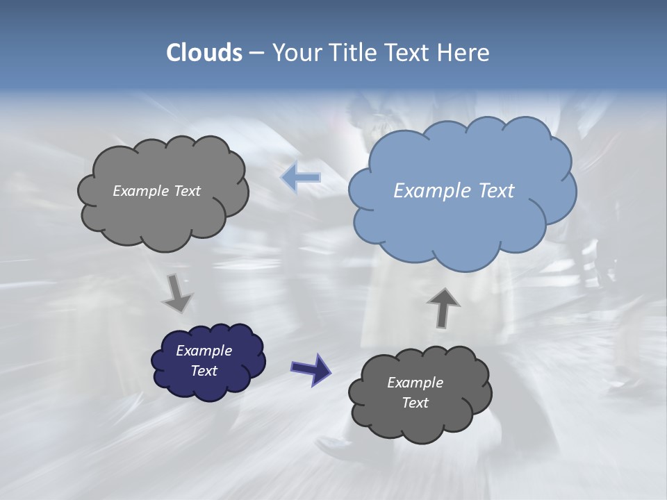 A Group Of People Walking Down A Street Holding Umbrellas PowerPoint Template