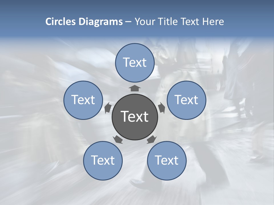 A Group Of People Walking Down A Street Holding Umbrellas PowerPoint Template