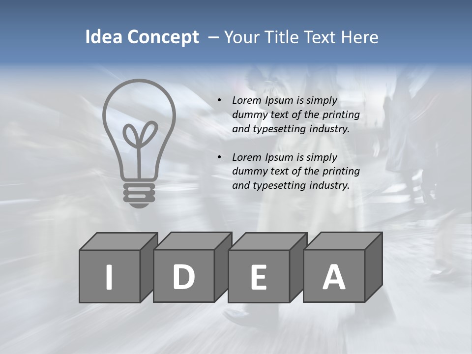 A Group Of People Walking Down A Street Holding Umbrellas PowerPoint Template