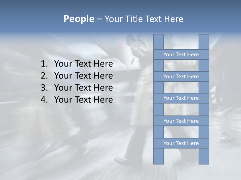 A Group Of People Walking Down A Street Holding Umbrellas PowerPoint Template