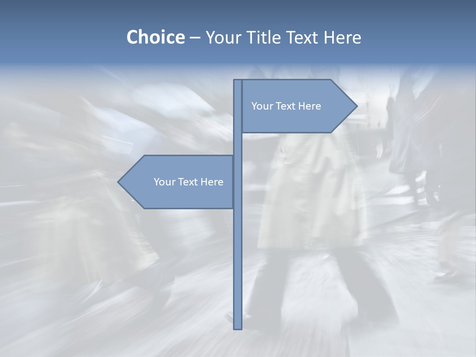 A Group Of People Walking Down A Street Holding Umbrellas PowerPoint Template