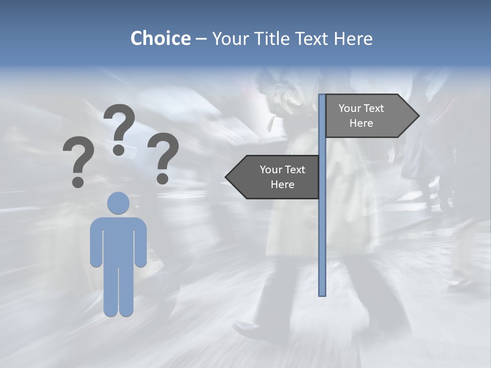 A Group Of People Walking Down A Street Holding Umbrellas PowerPoint Template