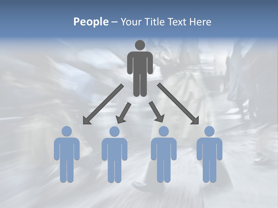 A Group Of People Walking Down A Street Holding Umbrellas PowerPoint Template