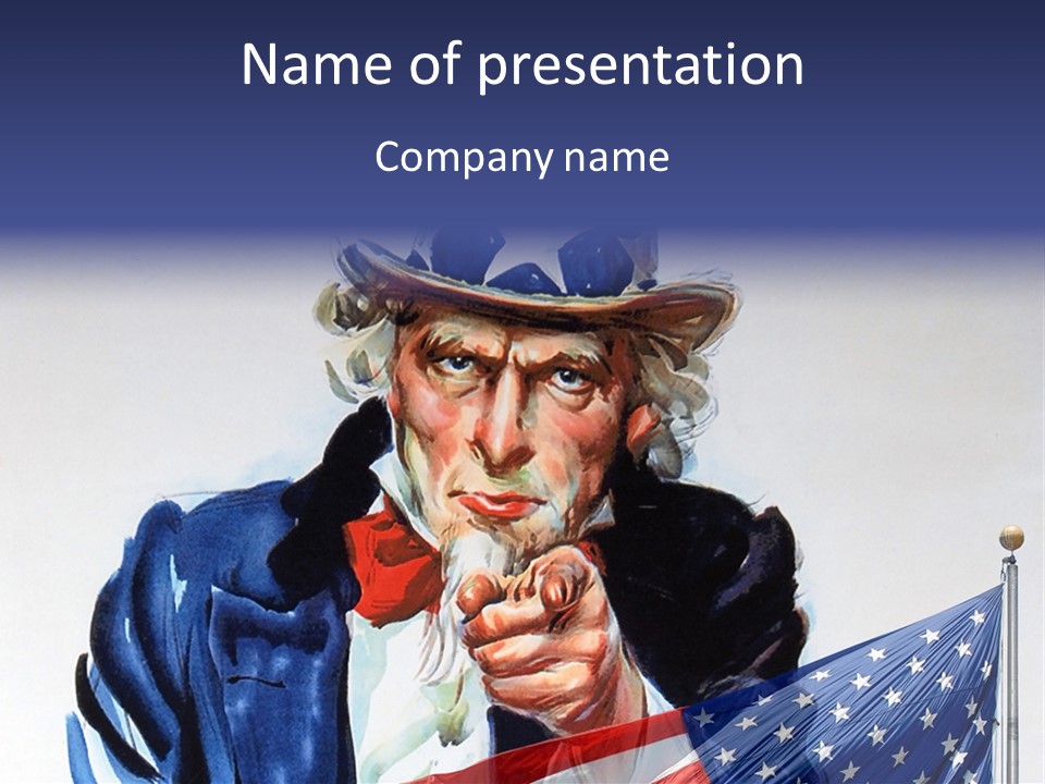 United States Independence Patriotic PowerPoint Template