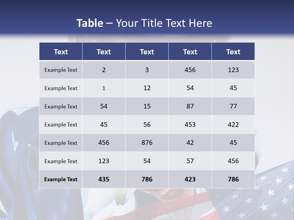 United States Independence Patriotic PowerPoint Template