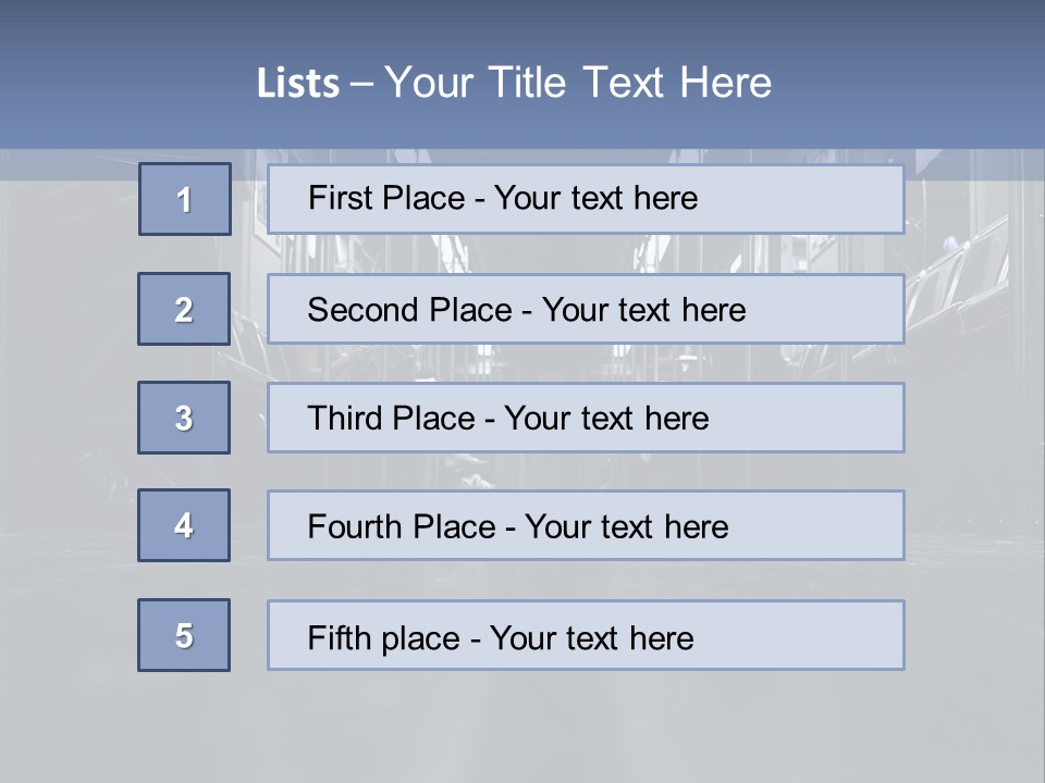 Vehicle Seat Vehicle Interior Metro PowerPoint Template
