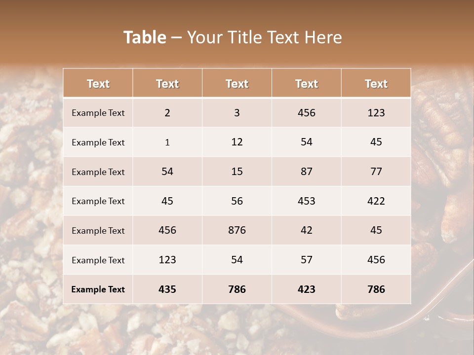 Diet Ingredients Healthy PowerPoint Template