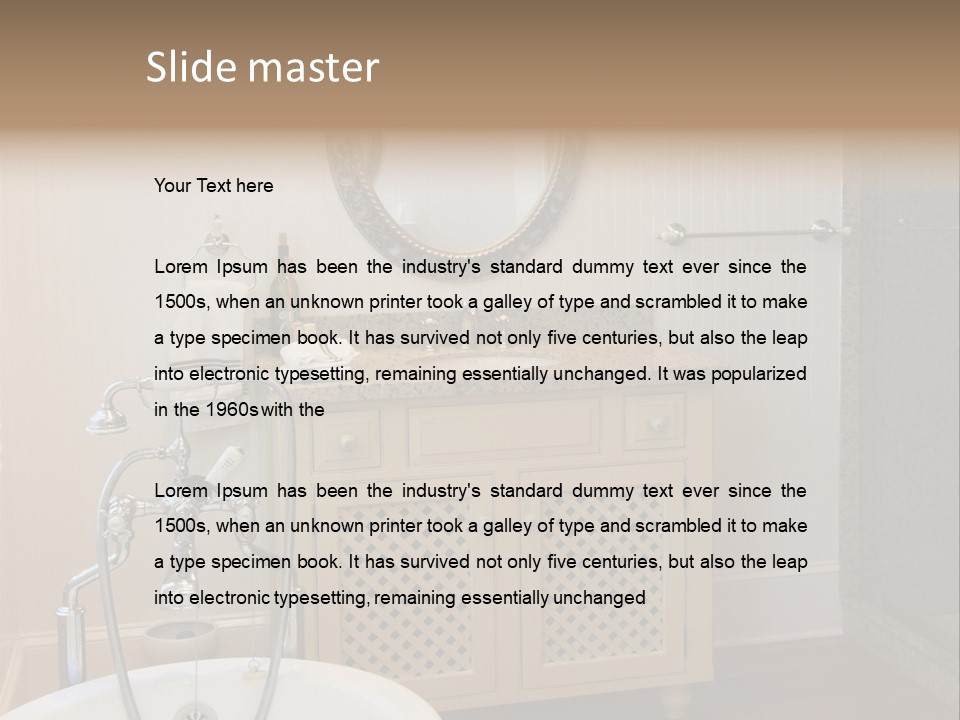 Pine Room White PowerPoint Template