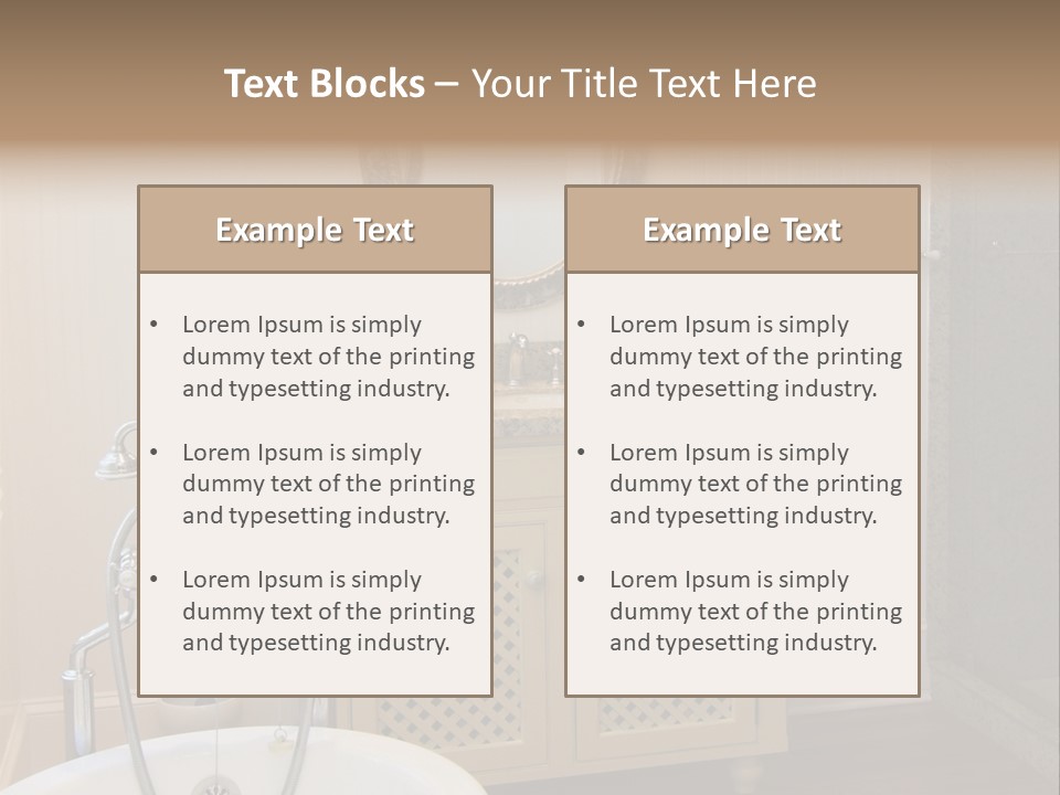 Pine Room White PowerPoint Template