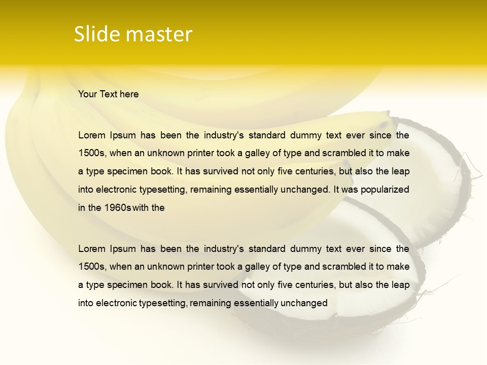 Fruit Tropical Nature PowerPoint Template