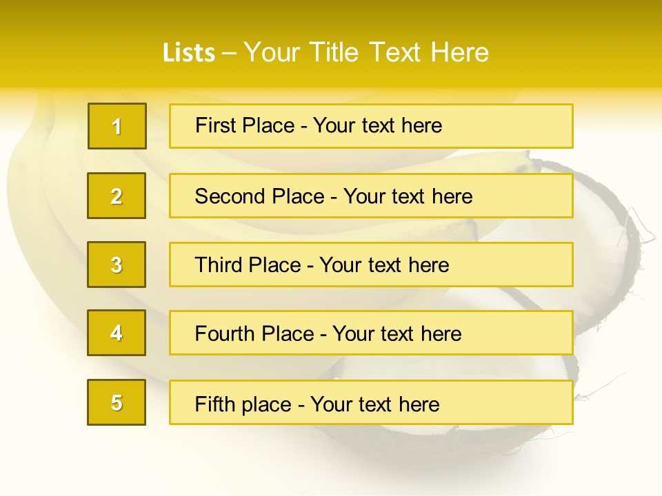 Fruit Tropical Nature PowerPoint Template