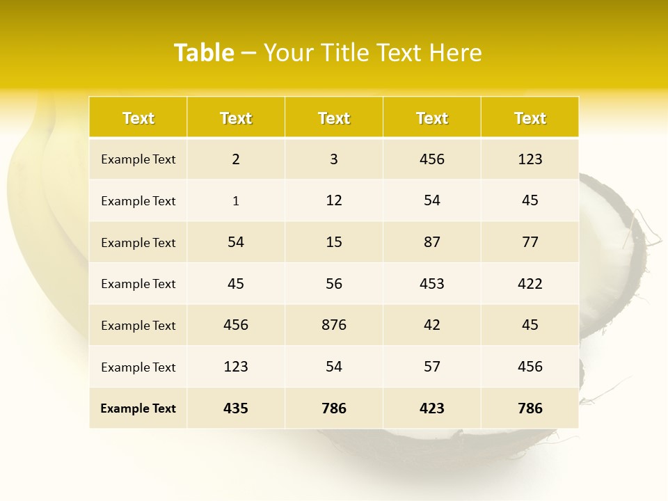 Fruit Tropical Nature PowerPoint Template