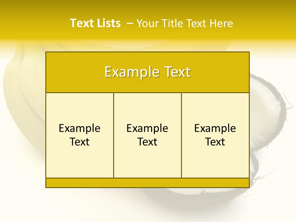 Fruit Tropical Nature PowerPoint Template