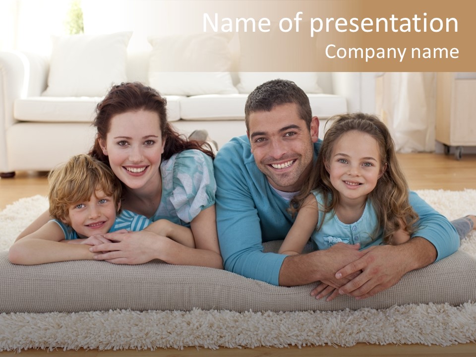 Portrait Lying House PowerPoint Template