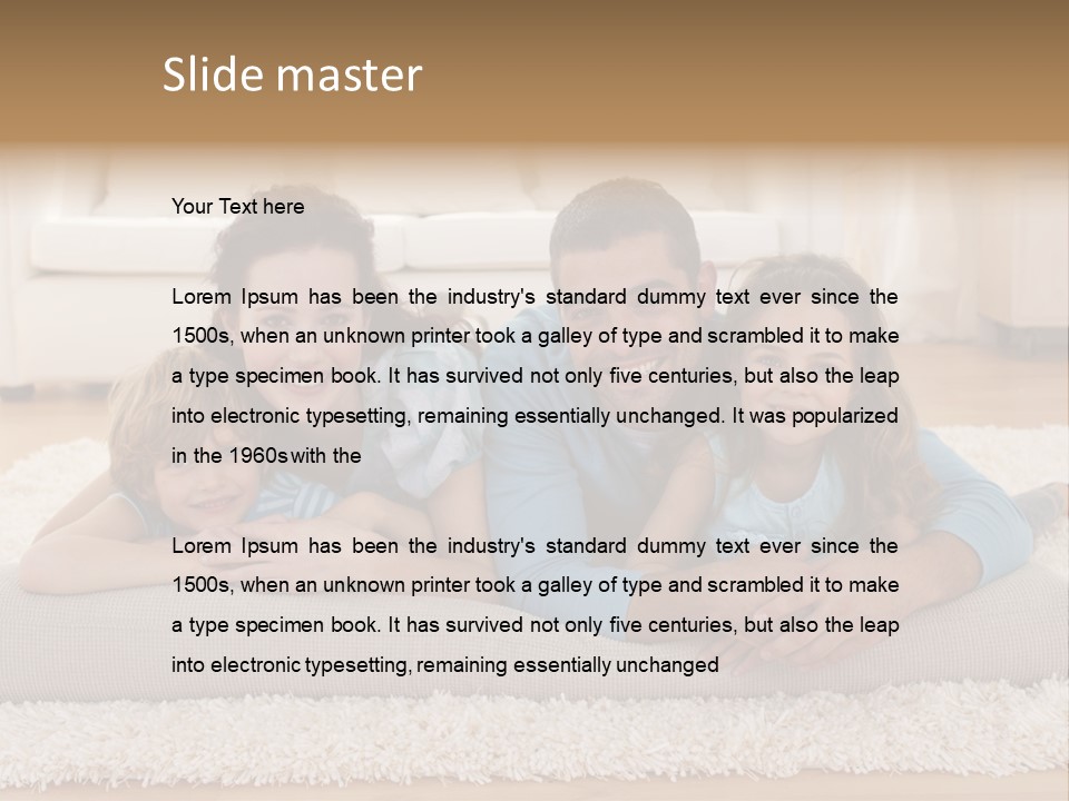 Portrait Lying House PowerPoint Template